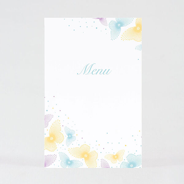 ava menukaart Floral Pastel