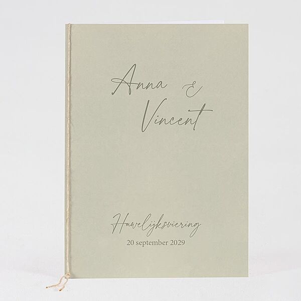 ava Minimal ceremonieboekje met namen
