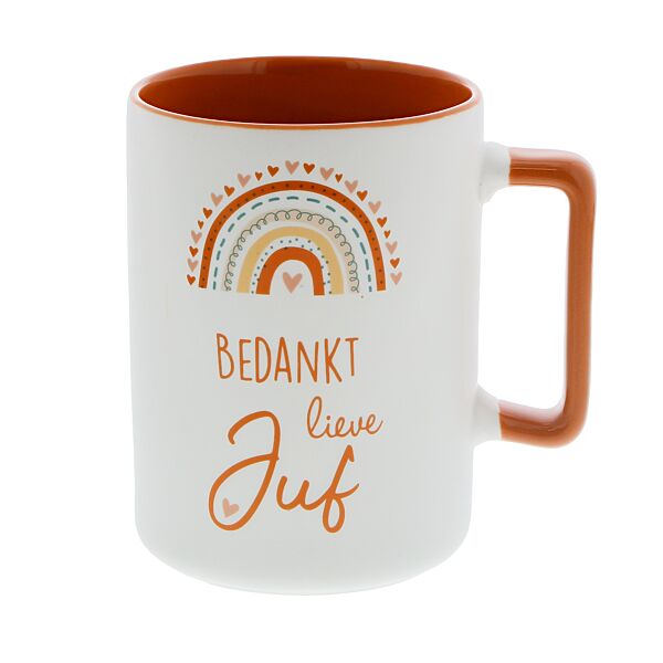 ava Mok Rainbow "Bedankt Lieve Juf" 11x8 3x11 2cm