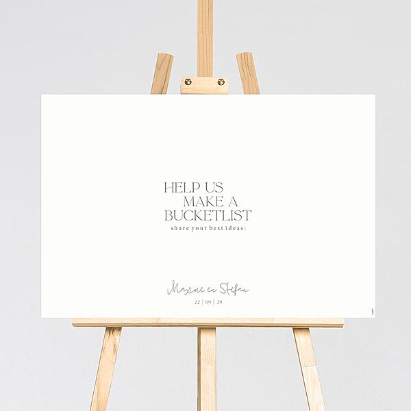 ava Origineel gastenboek bord in extra dik papier