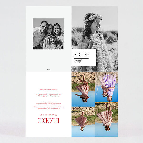 Ava Originele Communie Uitnodiging Poster