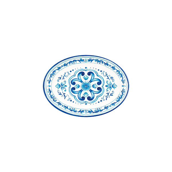 ava Ovaal Dienblad Melamine Blues 32x25 5x3cm