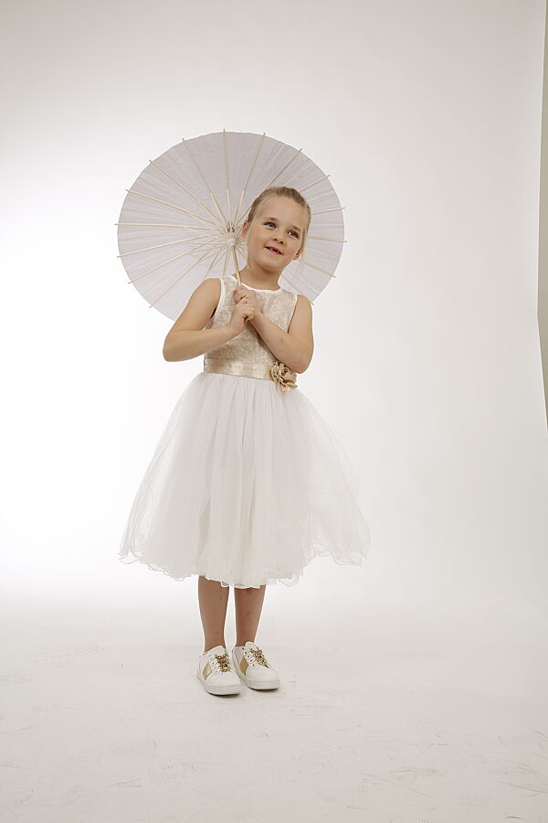 Ava Parasol Deco Wit Papier Ø 60cm