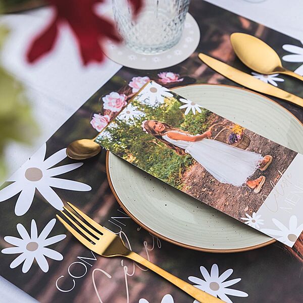 Ava Placemat Met Grote Foto En Madeliefjes