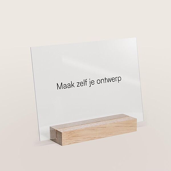 ava Plexi paneel op houten houdertje
