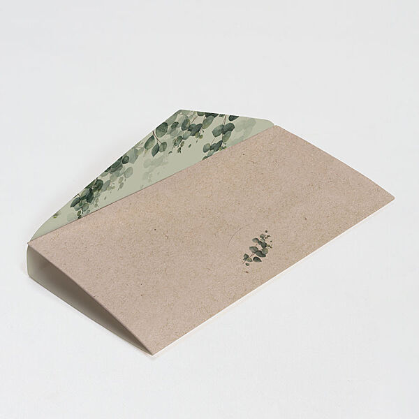 Ava Pocketfold Trouwkaart Envelop Met Eucalyptus