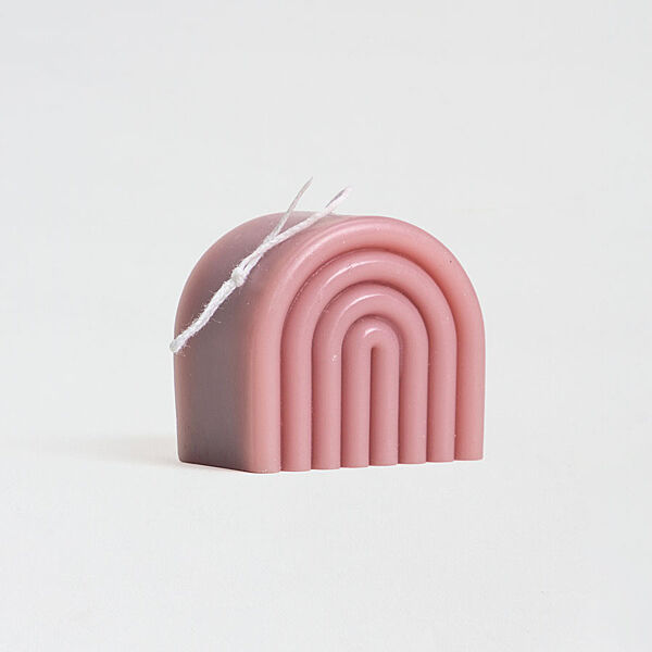 ava Rainbow kaars blush pink