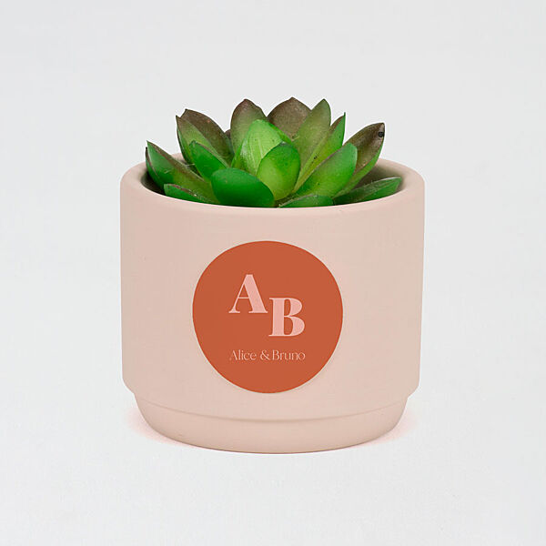 Ava Ronde Naamsticker Color Blocking (3 7cm)