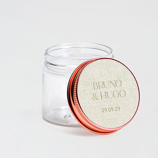 ava Ronde naamsticker met namen trouwkoppel (4 4 cm)