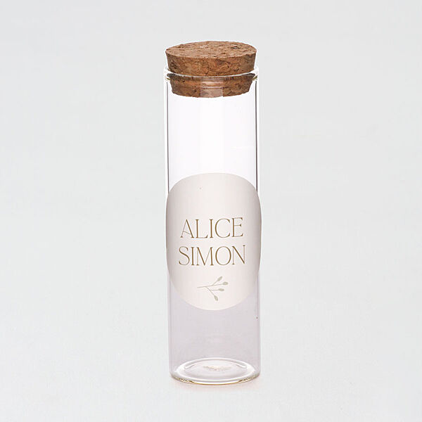 Ava Ronde Naamsticker Met Takje (4 4 Cm)