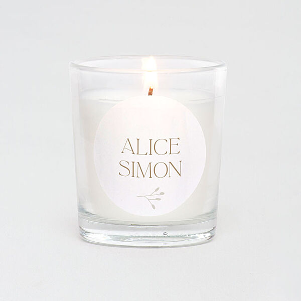 Ava Ronde Naamsticker Met Takje (4 4 Cm)