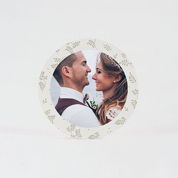 Ava Ronde Sticker Met Foto En Takjes (5 9 Cm)