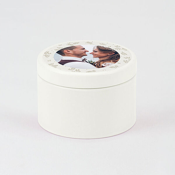 ava Ronde sticker met foto en takjes (5 9 cm)