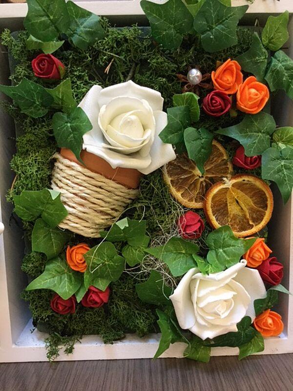 Ava Roosjes 6cm Crème Foam 7 Stuks