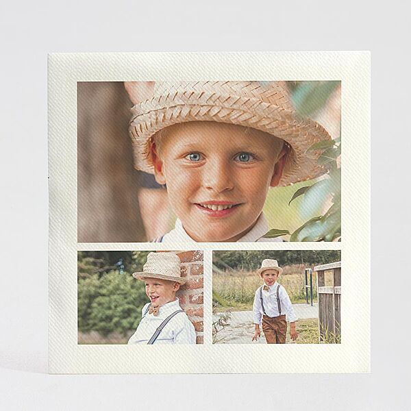 ava Set van 9 bedrukte servetten met fotocollage