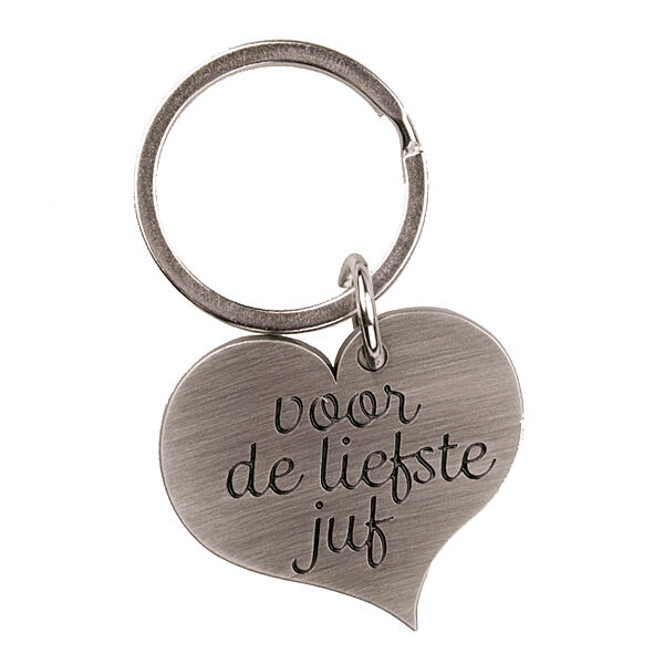 ava Sleutelhanger "Voor De Liefste Juf"