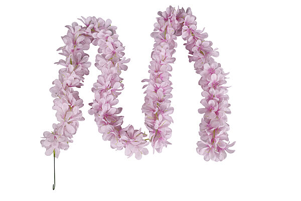 ava Slinger Met Bloemen Wisteria Lila 168cm