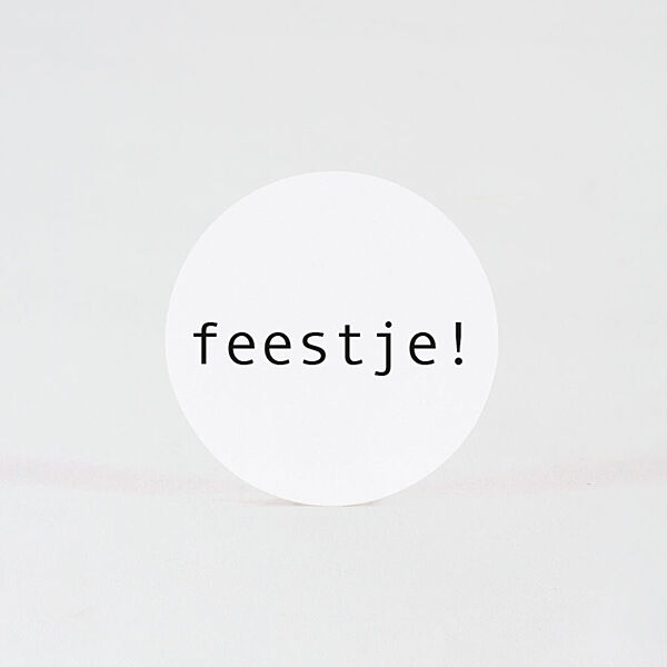 Ava Sluitsticker 'feestje ' (3 7 Cm)