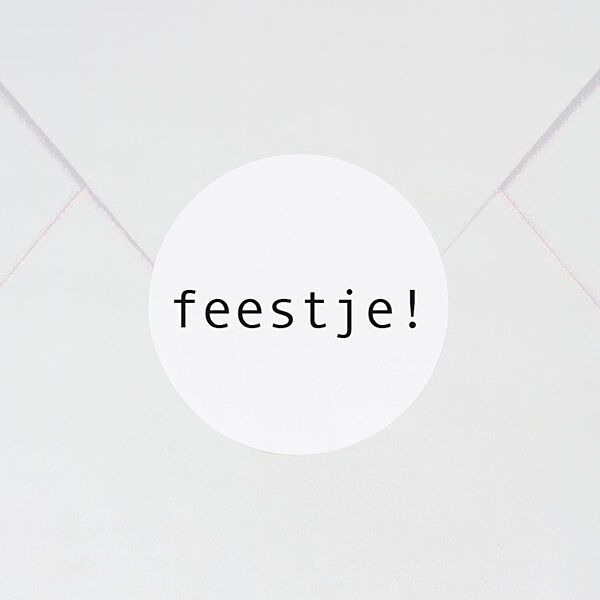 ava Sluitsticker 'feestje ' (3 7 cm)