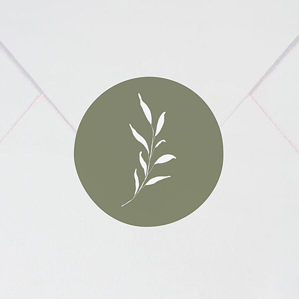 ava Sluitzegel communie met groen met takje (3 7 cm)