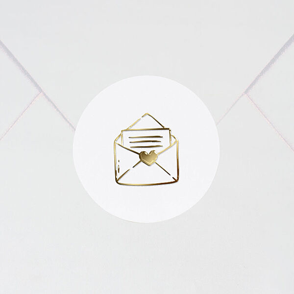 ava Sluitzegel met envelopje in goudfolie (3 7 cm)