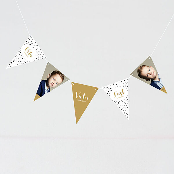 ava Speelse vlaggenlijn met driehoekjes motief