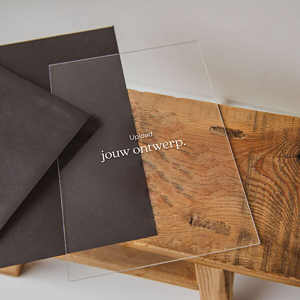 ava Staande plexi kaart A5 eigen ontwerp