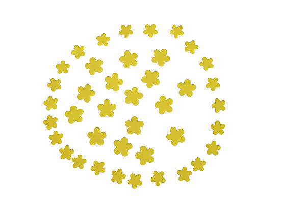 ava Tafelconfetti Bloemen Geel Ø 1 8-2 3cm 15g