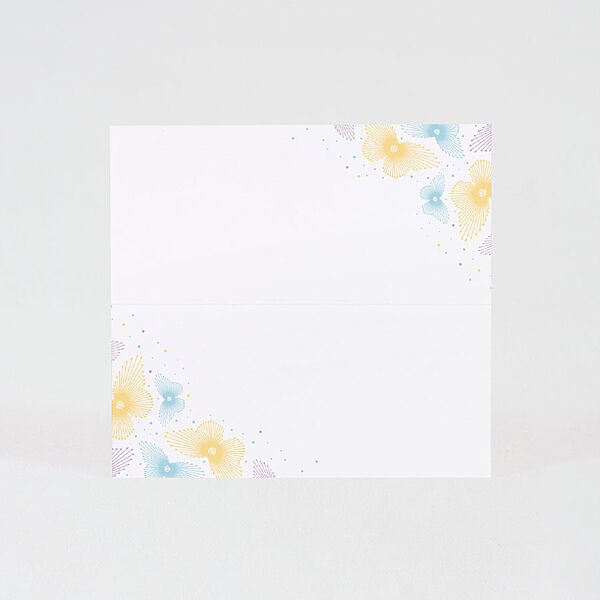 Ava Tafelkaart Floral Pastel