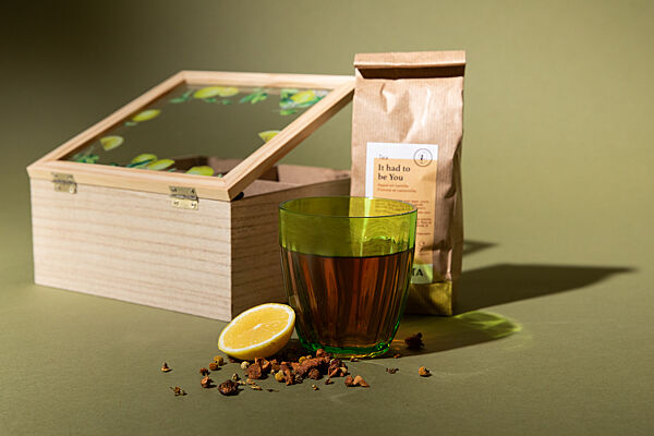 Ava Theedoos Hout Lemon 20x20x10cm