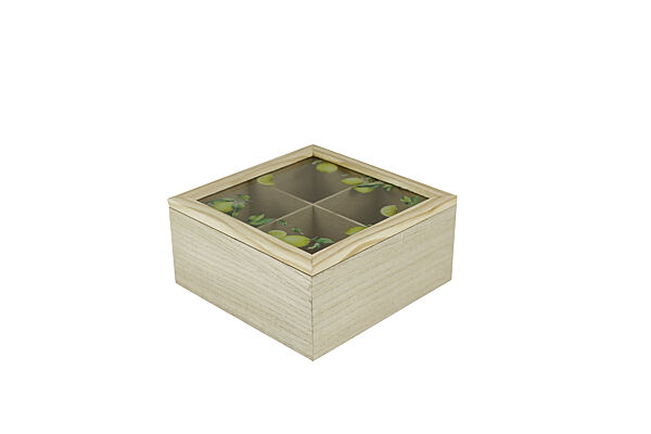 ava Theedoos Hout Lemon 20x20x10cm