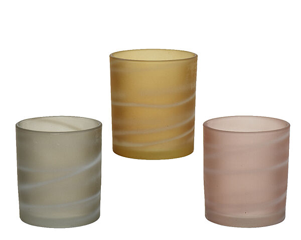 ava Theelichthouder Glas H 9cm Ø 8cm 1 Van De 3