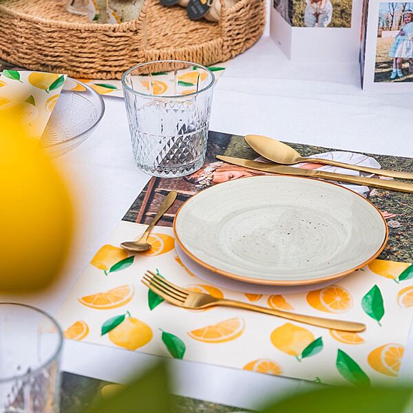 Ava Trendy Placemats Met Citroenen En Foto's