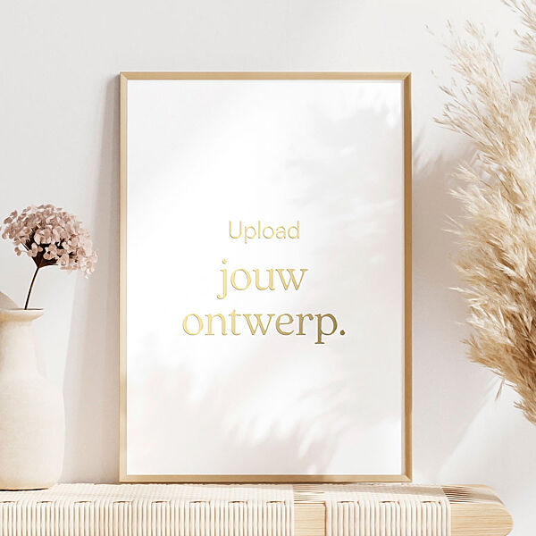 ava Unieke poster met goudfolie