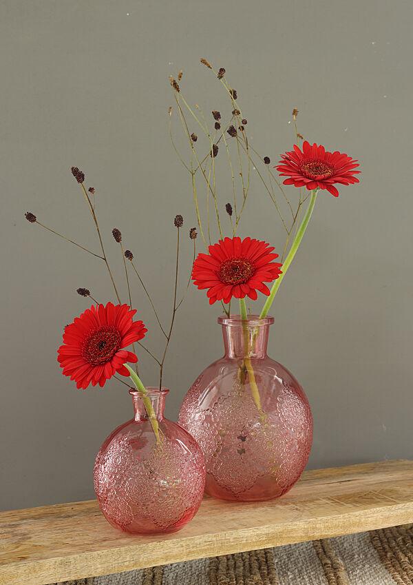 Ava Vaas Bologna Roze H 12cm Ø 9 5cm