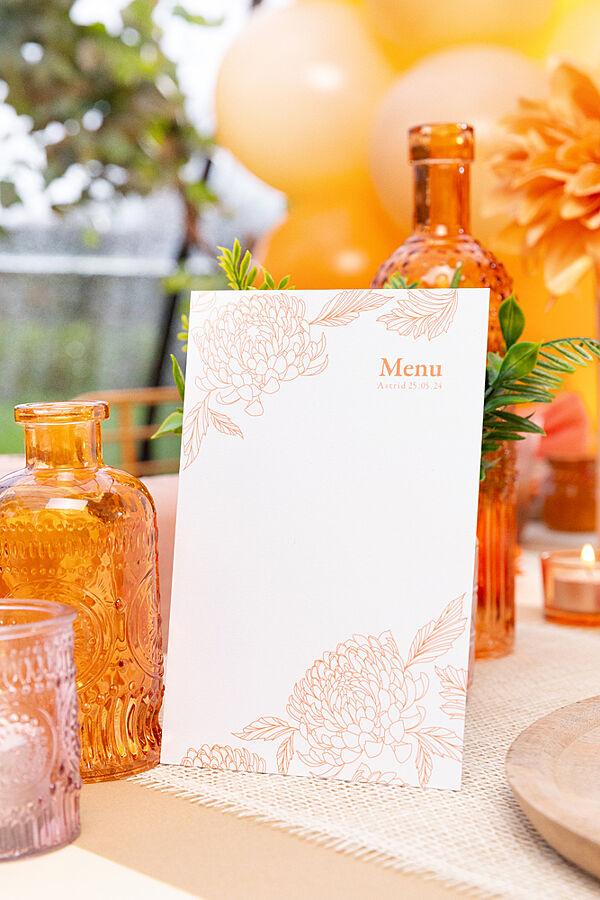 Ava Vaas Glas Oranje Met Reliëf H 25cm Ø 6 5cm