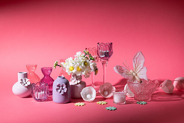 Ava Vaas Lichtpaars Transparant Glas H 11cm Ø 8cm