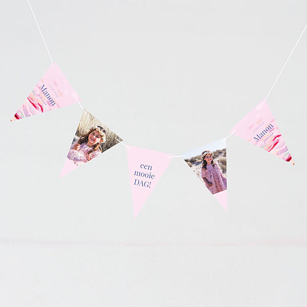 ava Vlaggenlijn met confetti en foto's