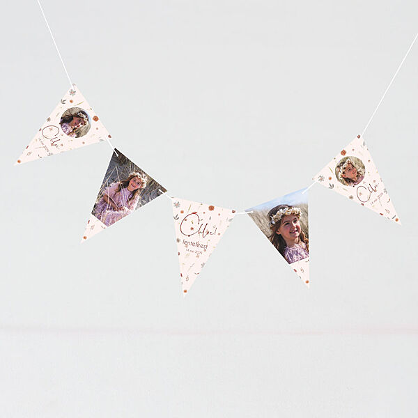 ava Vlaggenlijn met foto's en droogbloemen