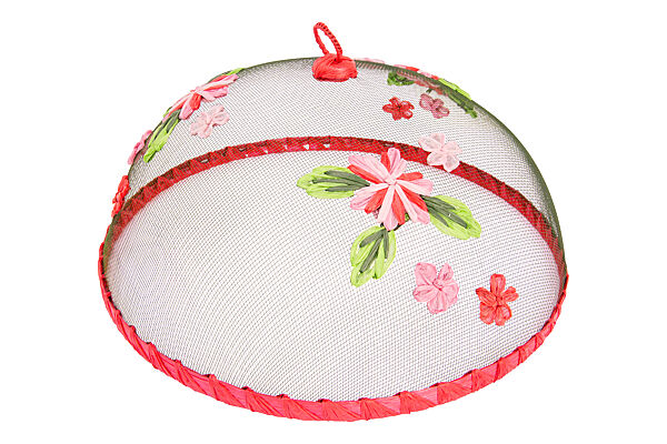 Ava Vliegenkap Pink Flower Ø 35cm