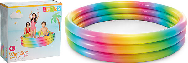 ava Zwembad Opblaasbaar H 33cm Rainbow Ø 147cm