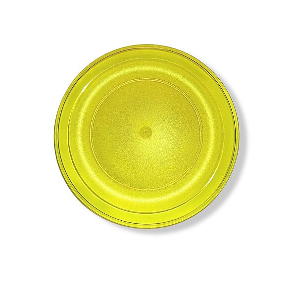 ava Bord Herbruikbaar Geel Polycarbonaat Ø 27cm 2 Stuks