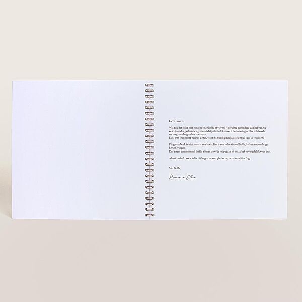 Ava Bruiloft Gastenboek Met Foto En Namen In Natuurpapierlook