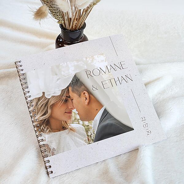 Ava Bruiloft Gastenboek Met Foto En Namen In Natuurpapierlook