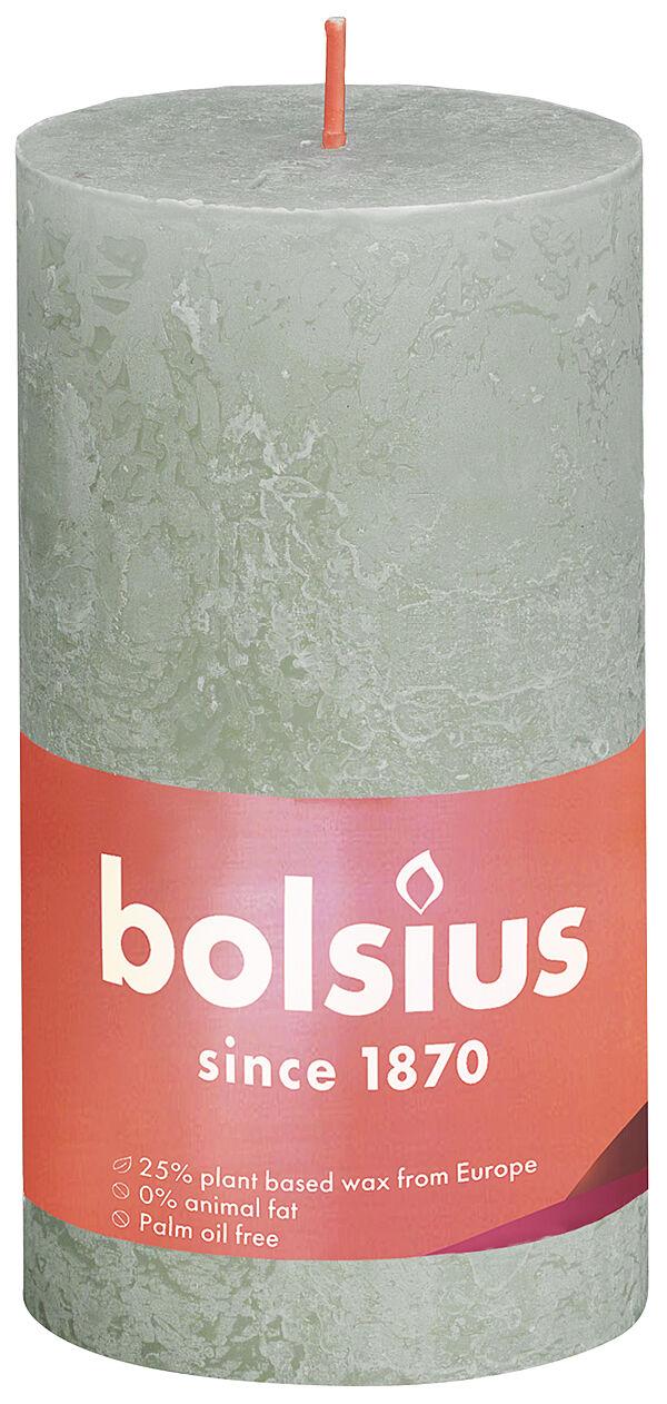 ava Cilinderkaars Rustiek Foggy Green H 13cm Ø 6 8cm 60u