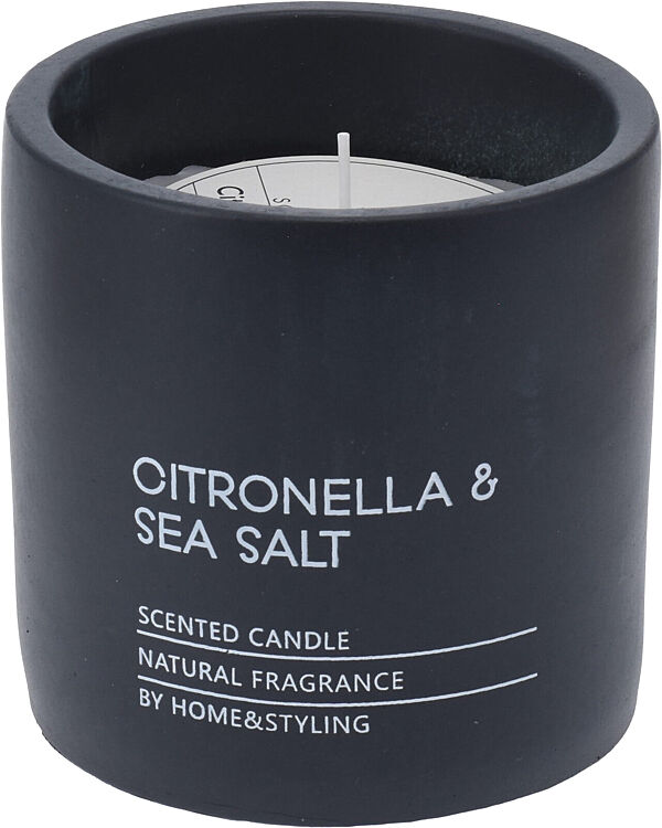 ava Citronella Kaars In Pot Antraciet H 10cm Ø 10cm