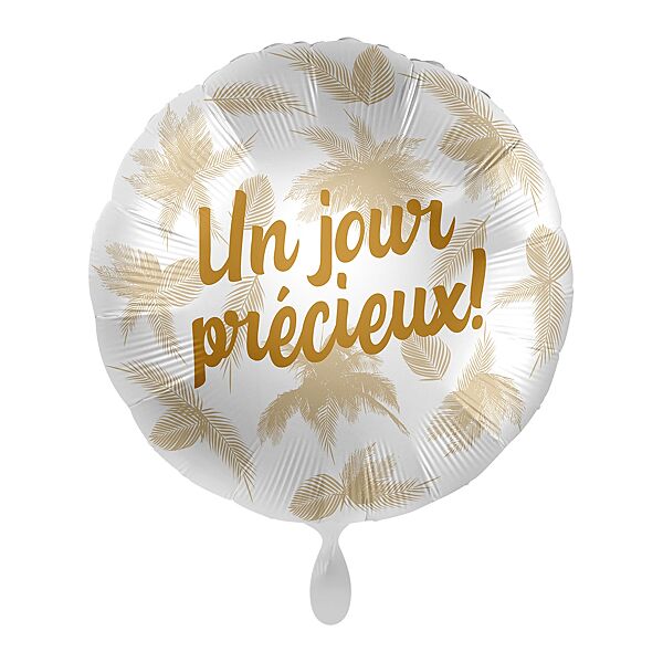 ava Folieballon "Un Jour Précieux " Summer White Ø 43cm