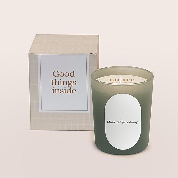 Ava Geurkaars In Groen Potje Met Ovale Sticker Zelf Ontwerpen