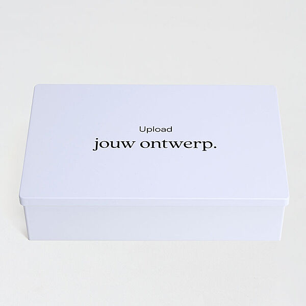 Ava Gevulde Koekendoos Wit Met Eigen Ontwerp - Medium