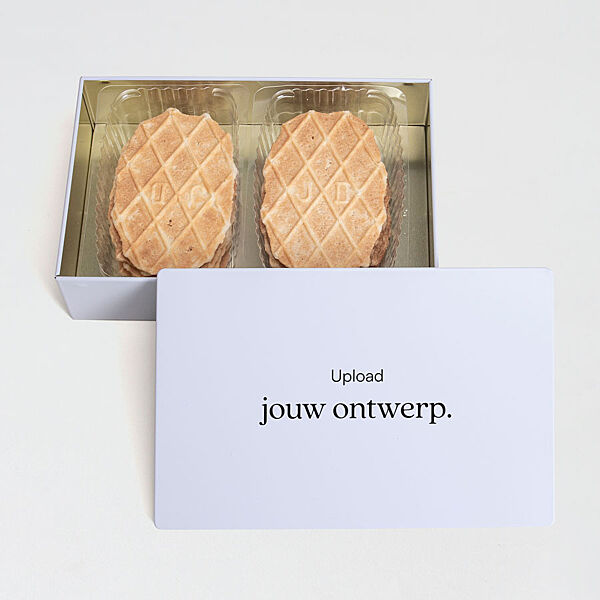 ava Gevulde koekendoos wit met eigen ontwerp - Medium